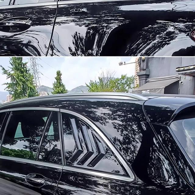 メルセデス・ベンツ GLC X254 300 AMG 2023~2025 用 カーボンファイバー リアサイドウィンドウ ABSルーバー 三角窓 ステッカー シャッター アクセサリー 輸入品