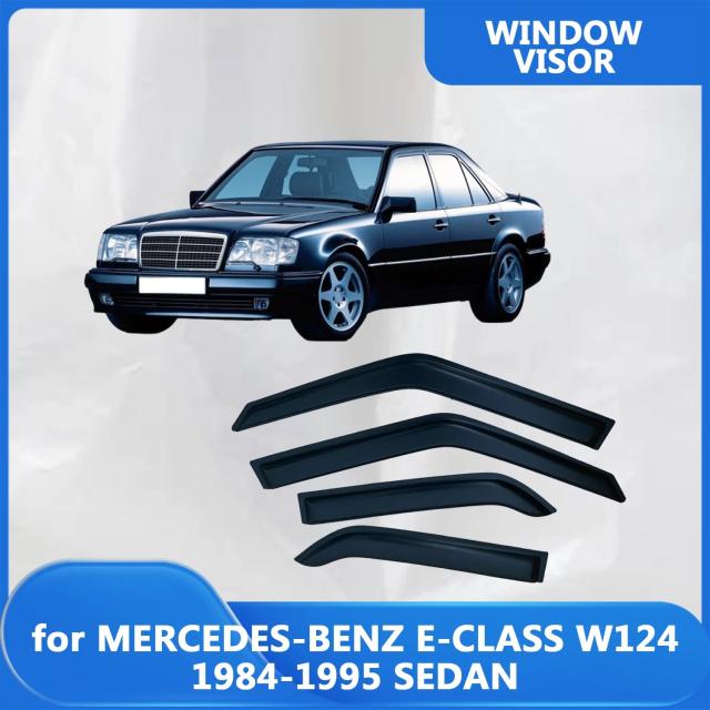 メルセデス・ベンツ Eクラス W124 セダン用 ウィンドウバイザー (1984-1995年式) 雨ガード ドアバイザー 風防 輸入品