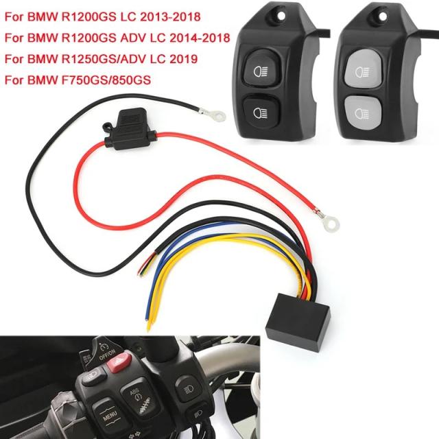 BMW R1200GS ADV LC R1250GS F850GS F750GS 用 オートバイ ハンドル フォグライト スイッチ コントロール スマートリレー 輸入品