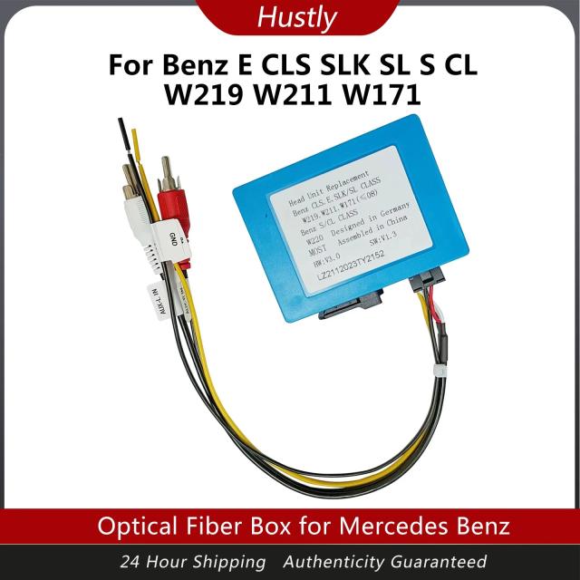 メルセデスベンツ E CLS SLK S CLクラス W219 W211 W171（2008年以前）用 光ファイバーデコーダーブリッジボックス 輸入品
