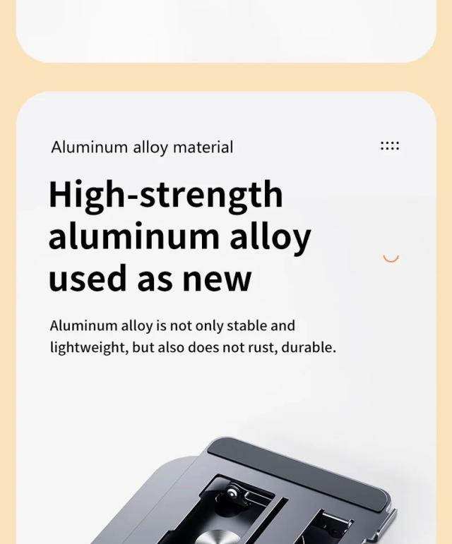 ノートパソコンスタンド 360°回転 アルミ合金製 昇降デスクスタンド 9.7〜17.3インチ対応 輸入品_16