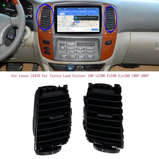 ペア LHD RHD エアアウトレットベント エアベント 55660-60190 55670-60190 トヨタ ランドクルーザー 100 LC100 FJ100 1999-2007 適合 輸入品