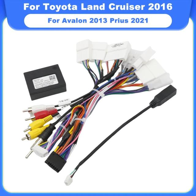 トヨタ ランドクルーザー 2016年 アバロン 2013年 プリウス  ハイランダー RAV4 2018-対応 HiWorld CANBUSボックス Android 16ピン 電源ケーブル 輸入品