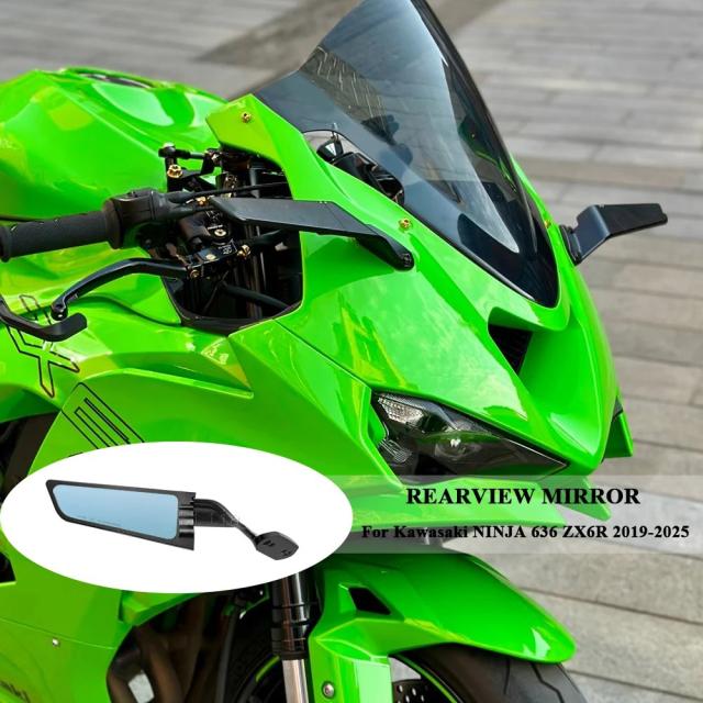 新型バイク用リアビューミラー カワサキ ニンジャ636 ZX6R 2019-モデル対応 ステルススポーツウィングレットミラー 調整可能ステルスミラー 輸入品 15,645円