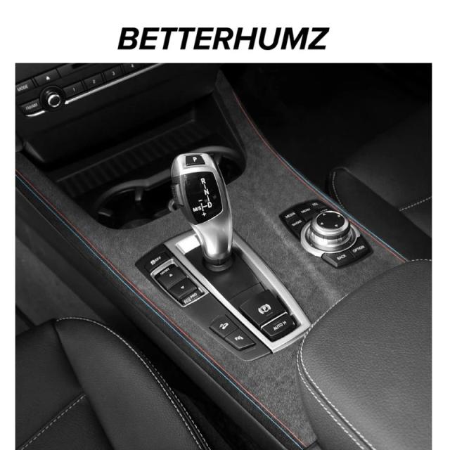 Betterhumz製 BMW X3 F25・X4 F26 センターコンソール コントロールパネル シフトパネルカバー トリム アルカンタラ 内装アクセサリー 輸入品