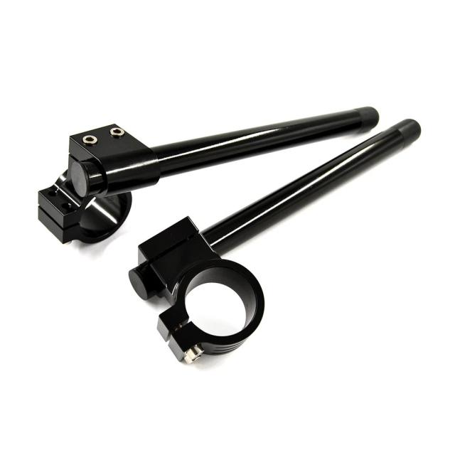 グロスブラックアルミニウム ライザー レーシングハンドル 31 33 35 37 41 43 45 46 48 50 51 53 54mm クリップオン フォークライザー レギュラーハンドルバー 輸入品_9