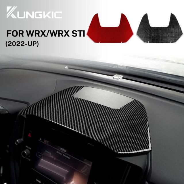 リアルソフトカーボンファイバーステッカー スバルWRX/WRX STI 2022 2023 2024 車載用 RHD LHD センターコンソール ミドルステッカー アクセサリー 輸入品