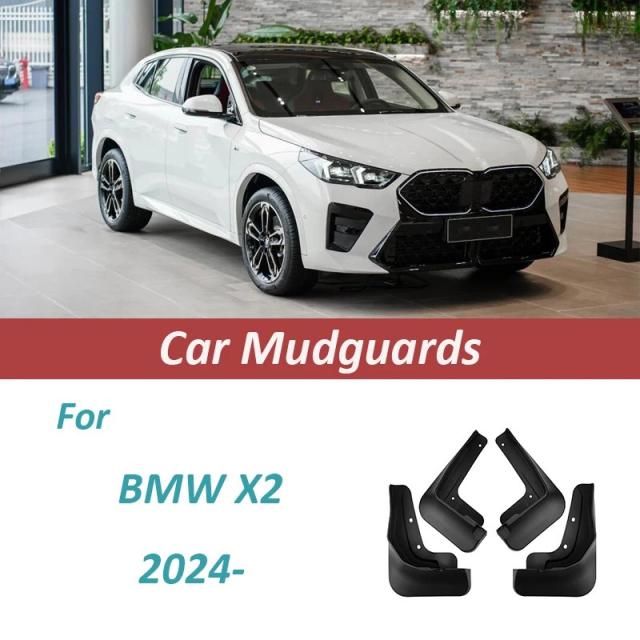 BMW X2 2024専用 防水マッドガード フロント＆リア用 泥除け フェンダーガード 4点セット 輸入品