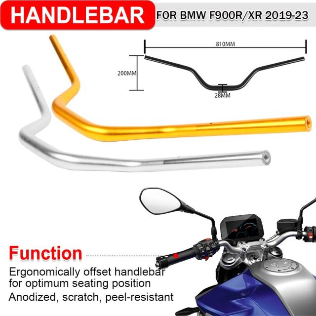 BMW F900XR 2019-2023 専用 28MM アルミハンドルグリップ アルマイト加工防錆 バイクアクセサリー 輸入品