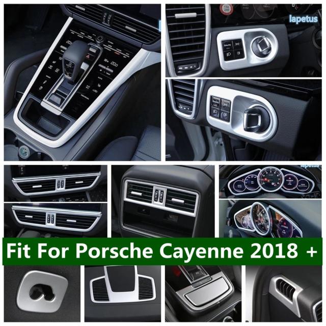 ABSマットラッチフックギアボックス計器盤センターコントロール灰皿エアコン パネルカバートリム ポルシェ カイエン 2018-2023 年式 専用 輸入品