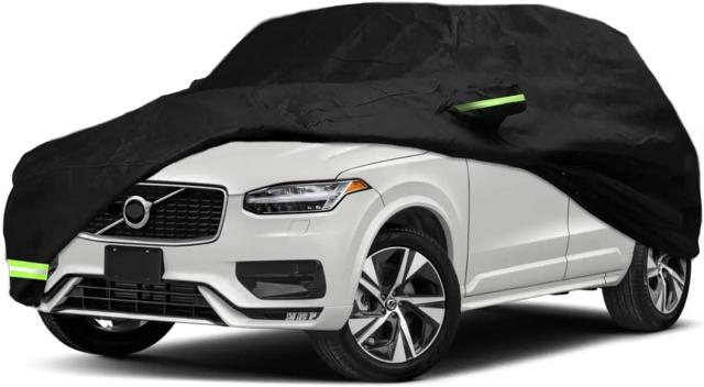 ウォータープルーフ カーバー ボルボ XC90 2002-2026年モデル用 カスタムフィット ジッパー＆ウィンドストラップ付き 輸入品