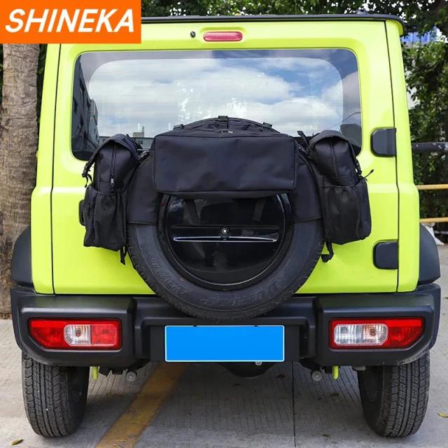 SHINEKA スズキ ジムニー 2019-2023 年式 用 スペアタイヤ 収納バッグ カーゴ オーガナイザー 収納 整理 アクセサリー 輸入品