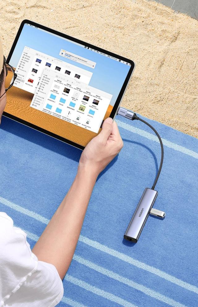 UGREEN USB3.0 イーサネットアダプター 1000/100Mbps HUB搭載 RJ45 LAN ネットワークカード ノートPC Xiaomi Mi Box Macbook Windows USB-C HUB対応 輸入品_14
