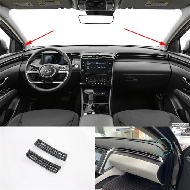スバル WRX STI 2015- 用 リアアームレスト 空調設備 エアベントカバー 刈り込み ABS炭素黒いこと 2平和条約 (ひな型非相応う) インポート品