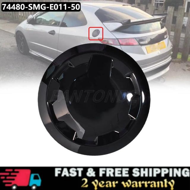 ホンダ シビック FN2 2006-2011 グロスブラック 燃料キャップカバー 欧州モデル FN FK 用 74480-SMG-E011-50 1503365 輸入品