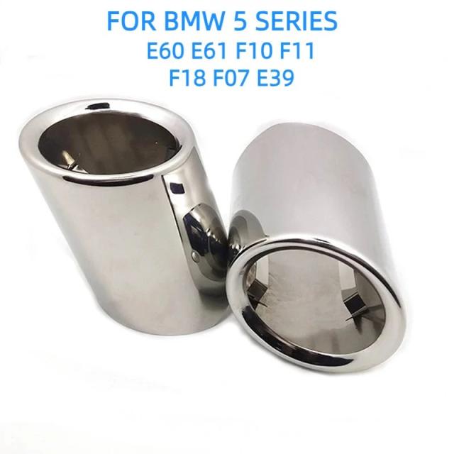 BMW 5シリーズ F10 F11 F18 E60 E61 E39 528i 530i 535i 535d 専用 マフラーチップ エキゾーストチップ ステンレス製 テールパイプ 装飾 輸入品