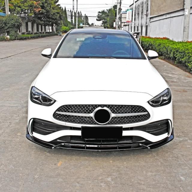 メルセデス・ベンツ Cクラス W206 2022-25年用 フロントエアダム スプリッター バンパーリップ スポイラー フェイスリフト デフレクター プロテクター チューニングパーツ 輸入品_8