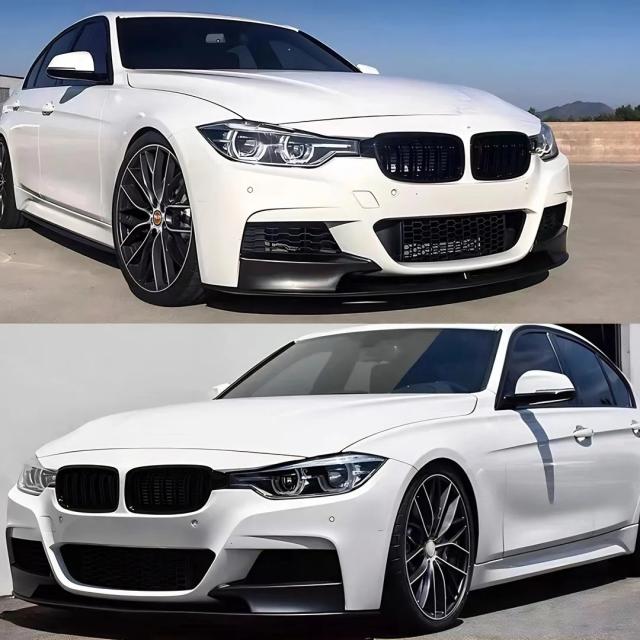 BMW 3シリーズ F30 F31用 フロントバンパープロテクターリップ（チンスプリッター） チューニングパーツ 2012-モデル 335i 328i 330i 340i 320d 330d対応 輸入品