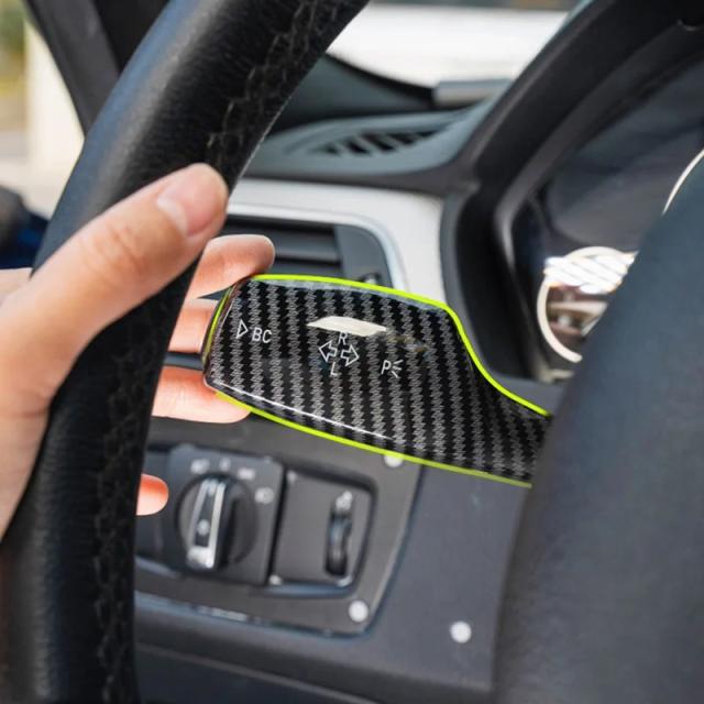 プレミアム品質 ターンシグナルワイパースイッチトリム ステアリングウィールヘッドライトスイッチコントロールカバー BMW 1 3 5 6 7シリーズ アクセサリー 輸入品_12