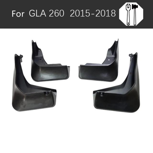 メルセデス・ベンツ GLA X156 用 マッドガード 4点セット (200/220/250/260/45 AMG 2014-モデル対応) 泥除け スプラッシュガード アクセサリー 輸入品