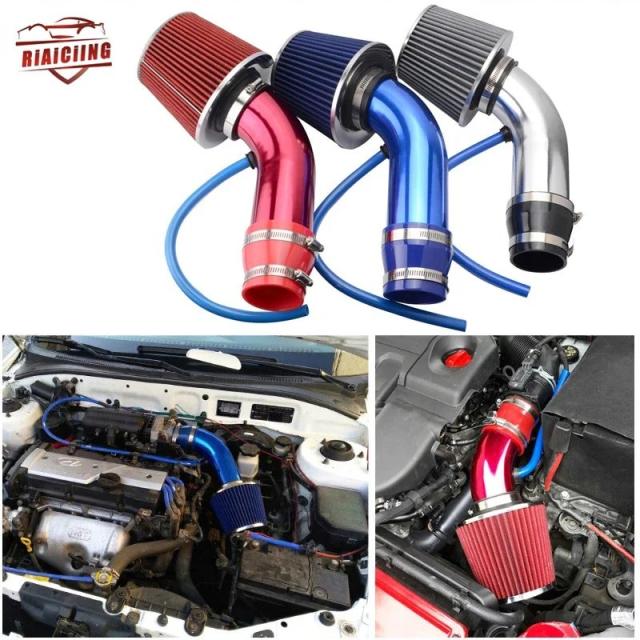 ユニバーサル 76mm 車用レーシング コールドエアインテークシステム ターボ インダクションパイプ チューブ キット アルミニウム コーンエアフィルター付き 輸入品