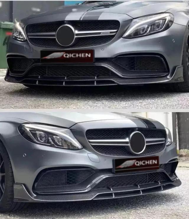 メルセデス・ベンツ Cクラス W205 C43 C63 用 カーボンファイバー フロントリップスポイラー バンパーディフューザー ボディキット 輸入品_13
