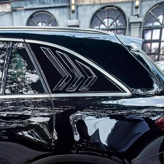 メルセデス・ベンツ GLC X254 300 AMG 2023~2025 用 カーボンファイバー リアサイドウィンドウ ABSルーバー 三角窓 ステッカー シャッター アクセサリー 輸入品