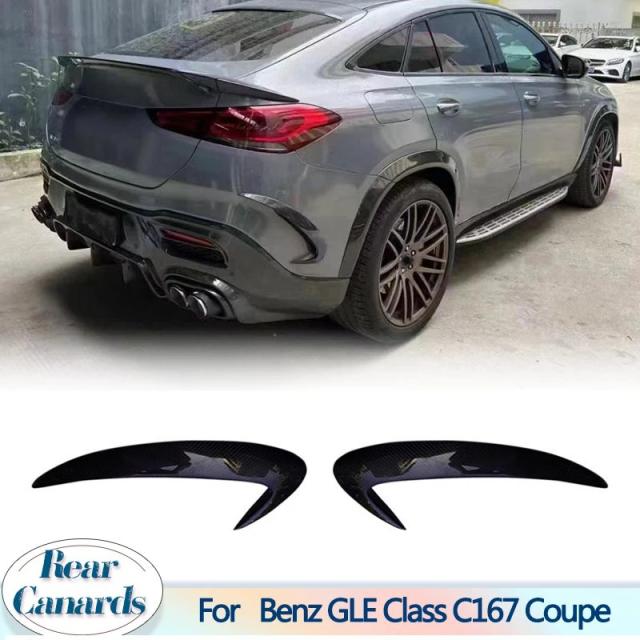 メルセデス・ベンツ GLEクラス C167 クーペ GLE450 GLE53 GLE63 AMG 用 リアバンパー カナード スプリッター サイドスクープ カーボンファイバー 以降モデル 輸入品
