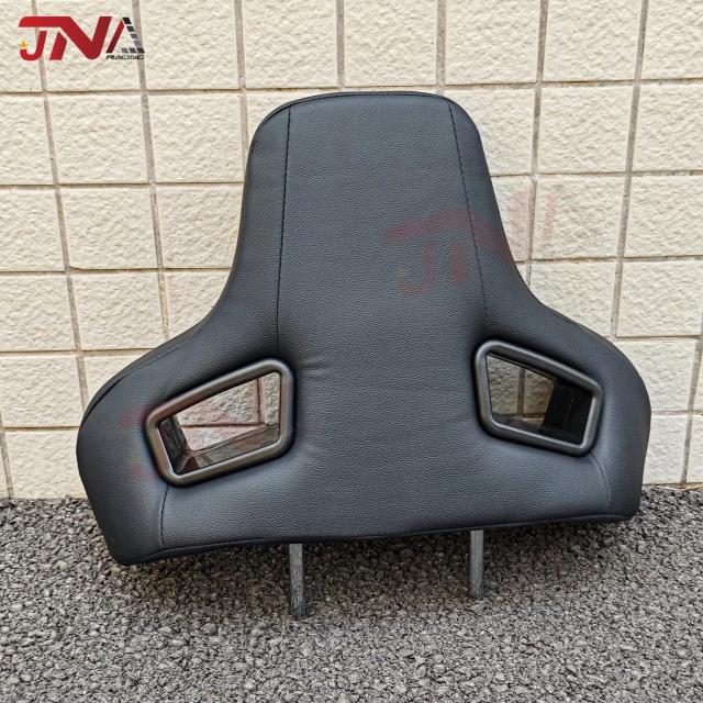 1組 ユニバーサルプラグイン レーシングシートヘッドレスト 高品質PVC 三角穴スプリットタイプ スポーツカーシートヘッド用 輸入品_5