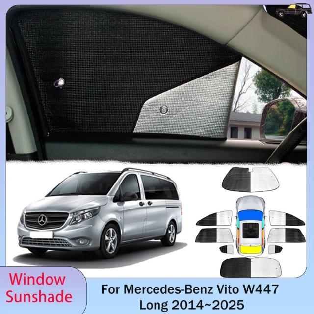 メルセデス・ベンツ Vito W447 ロング 2014~ 用 サンシェード サンルーフ フロントガラス 日よけ UVカット アクセサリー 輸入品
