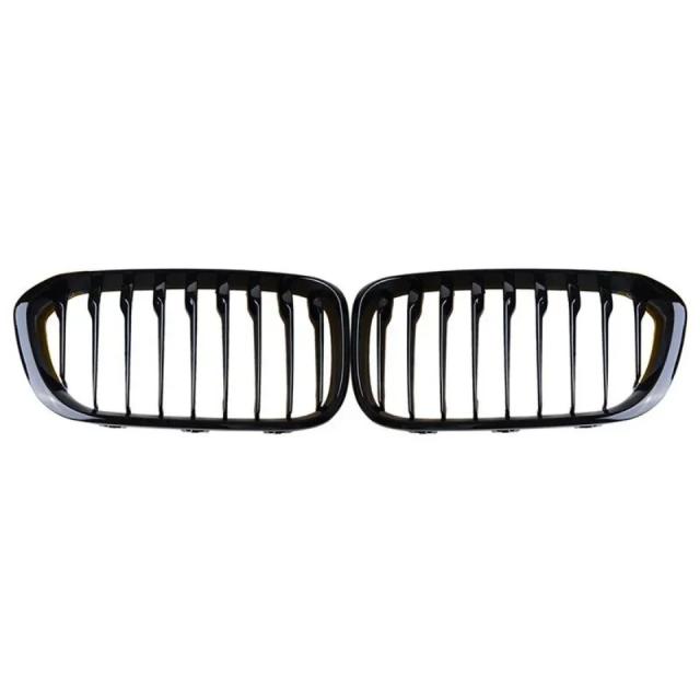 XVIP 1ペア フロントグリル BMW 1シリーズ F20 F21 2012-2019 用 グロスブラック キドニーグリル 交換用 レーシングフロントバンパーグリル 輸入品_11
