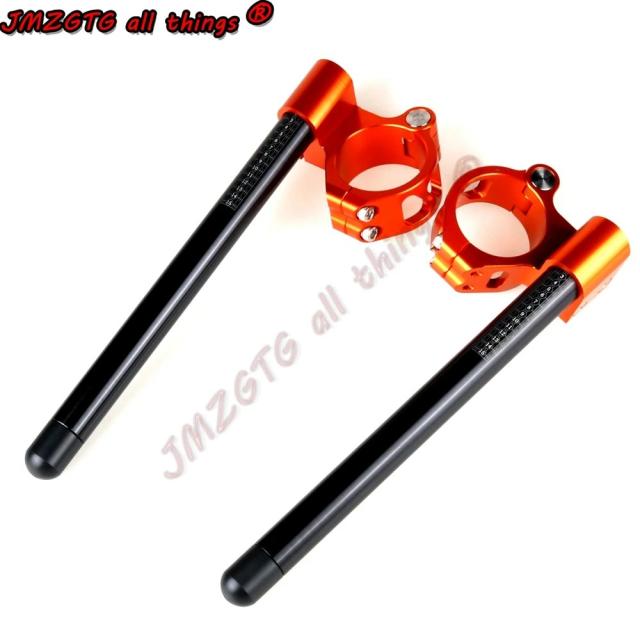 ユニバーサルレーシング 調整式 CNC 51MM モーターサイクルレーシング クリップオンハンドル 輸入品_12