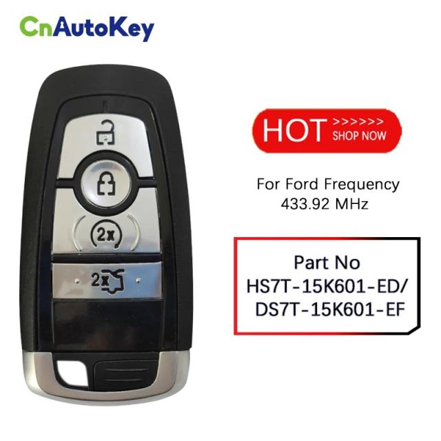 CN018093 433.92MHz FSK フォード・モンデオ Mk5 / レンジャー・ワイルドトラック 2023 専用 HITAG PRO チップ 品番 HS7T-15K601-ED 輸入品