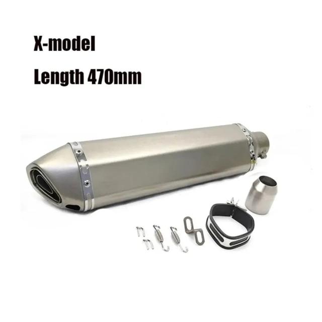 ユニバーサル 470mm オートバイマフラー サイレンサー エキゾースト DBキラー YAMAHA SUZUKI KAWASAKI HONDA 対応 輸入品