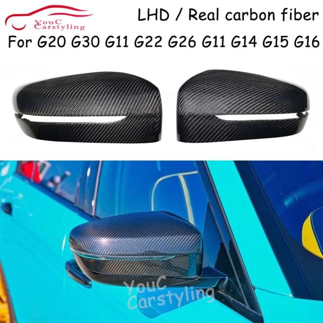 BMW 3・4・5・7・8シリーズ G20 G21 G22 G23 G26 G30 G31 G32 G14 G15 G16 用 カーボンファイバー ドアミラーカバー 左ハンドル 以降モデル 輸入品 28,558円