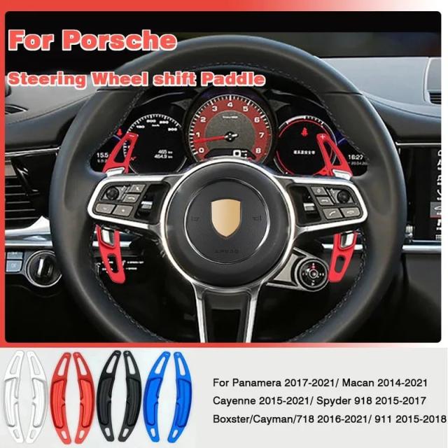 ポルシェ カイエン パナメーラ マカン 911 718 ボクスター カイマン スパイダー 918 専用 ステアリングホイール パドルシフト エクステンション 輸入品