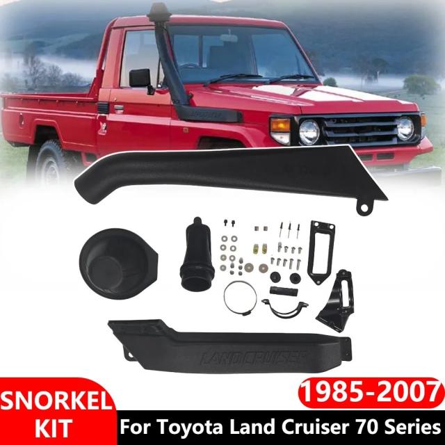 トヨタ ランドクルーザー 70シリーズ LC70 71 73 75 78 79 1985-2007年用 4X4 エアインテーク スノーケル キット 分割タイプ カーアクセサリー 輸入品