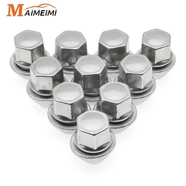 フォード フィエスタ/モンデオ/C-MAX/フォーカス MK1・MK2・MK3・ST・RS 専用 アロイスチール ホイールナット M12x1.5 19mm タイヤボルト スタッド ネジ 輸入品