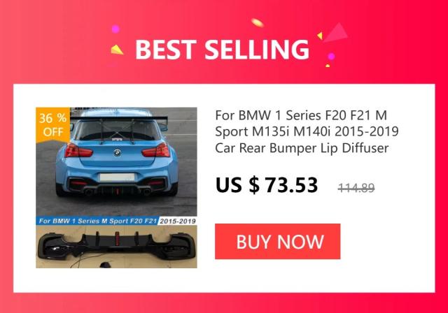 BMW 1シリーズ F20 F21 118i 120i M135i M140i LCI 2015-2019 用 Mパック フロントバンパーリップ スプリッター ディフューザー ボディキット スポイラー 輸入品