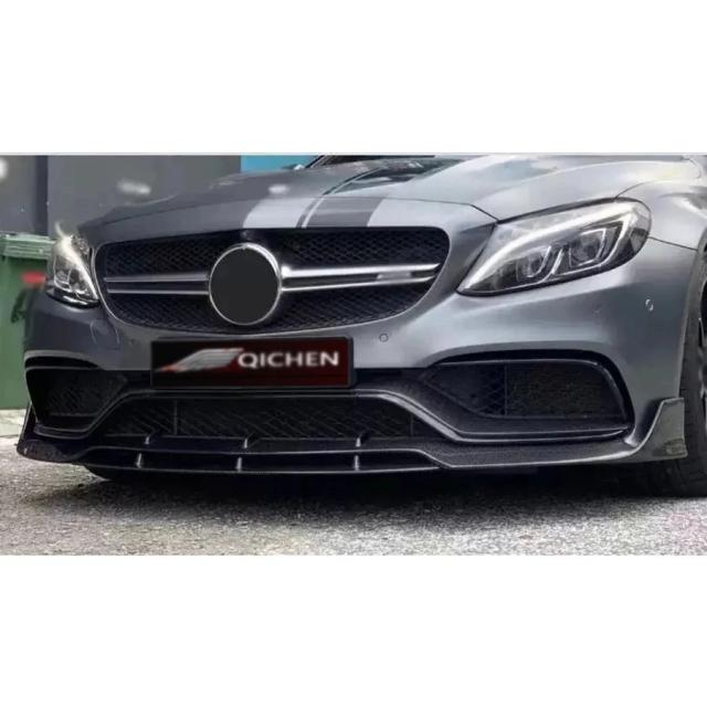 メルセデス・ベンツ Cクラス W205 C43 C63 用 カーボンファイバー フロントリップスポイラー バンパーディフューザー ボディキット 輸入品_5