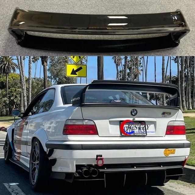 BMW 3シリーズ E36 1990-2000年用 リアスポイラー ABS樹脂 マットブラック/光沢ブラック BMW E36 M3 リアウイング 輸入品_9