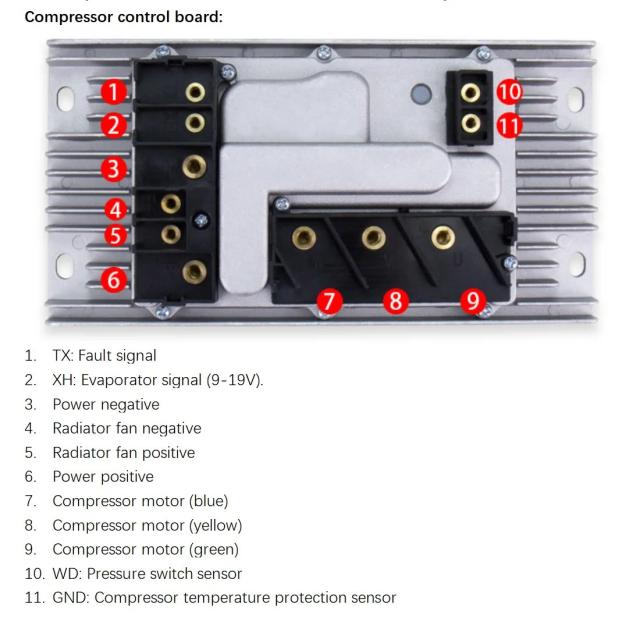 アップグレード版 12V/24V 電気式エアコンコンプレッサードライブコントローラー トラック・RV用 駐車中エアコン 自動車部品 輸入品_5