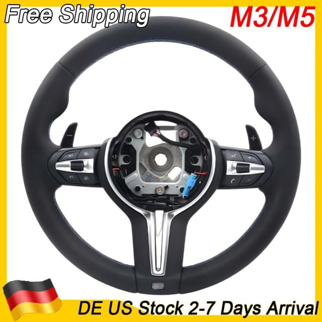 BMW 1・3・5・7シリーズ X5 X6 F30 F31 F34 F10 F11 F07 F20 M3 M5用 スポーツカーレザーステアリングホイール カーアクセサリー 輸入品