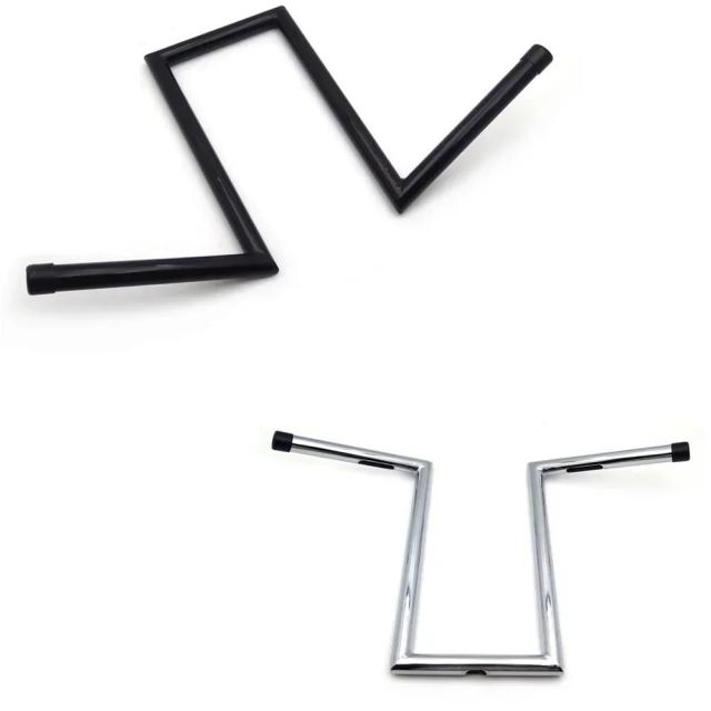 ハーレーダビッドソン ソフトテイル ダイナ スポースター ボバー チョッパー FXST FLST 用 モーターサイクル Zバー 12インチ ライズ ハンドルバー 輸入品