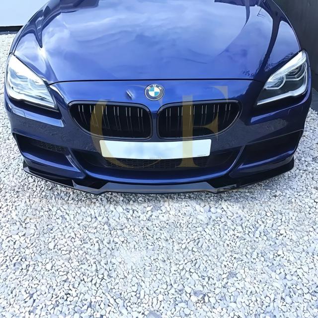 3個セット 光沢ブラック CSスタイル フロントバンパーリップ スプリッター BMW 6シリーズ F06 F12 F13 640i 650i 640d Mスポーツ 2012-2018 チューニング ボディキット 輸入品