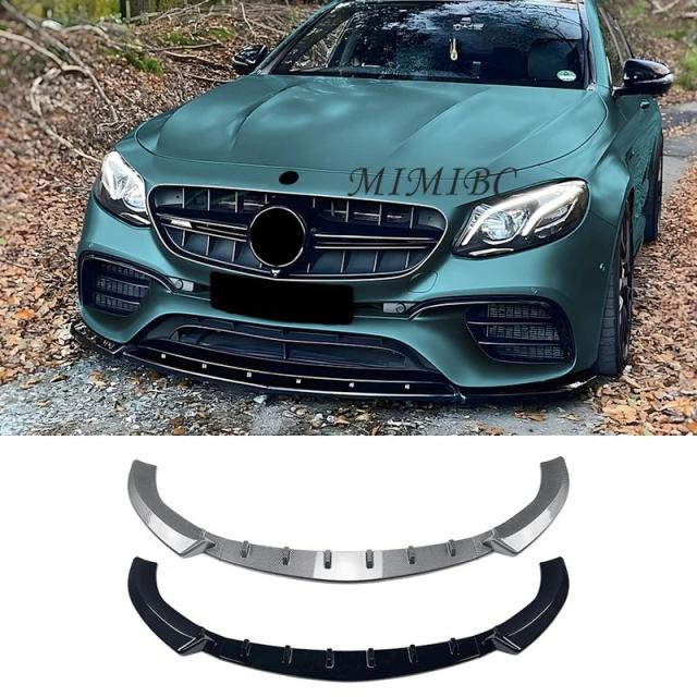 メルセデス・ベンツ Eクラス W213 E63 AMG 用 フロントリップ フロントバー スポイラー バンパー ロワースプリッター ディフューザーキット 2016-2020 輸入品_2