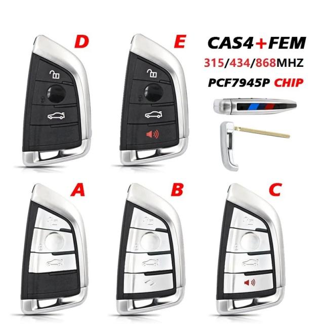 CN006118 スマートカード フォブ リモートキー BMW X5 X6 F15 X6 F16 G30 7シリーズ G11 X1 F48 F39 ID49チップ 315/434/868MHz対応 輸入品