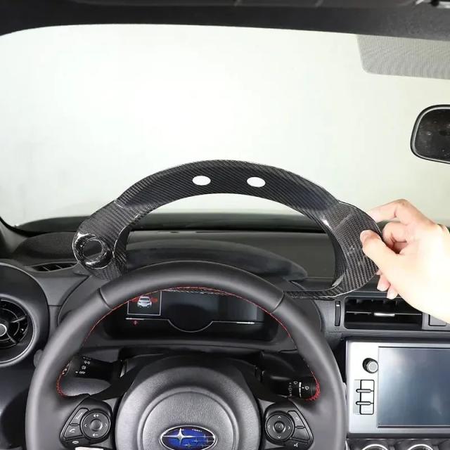 2022- トヨタ GR86 スバル BRZ 専用 カーボン調 メーターフレーム ZD8 ZN8 ステアリングホイール メーター位置 カーボン 輸入品