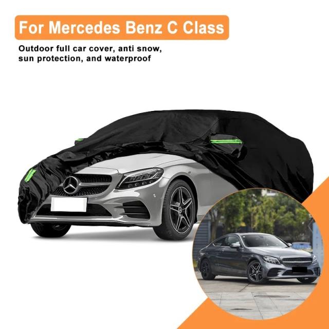 メルセデスベンツCクラス W202 W203 W206 W205 W204 専用 全天候型 フルカーバー - 防水・防雪・日よけ 車両保護カバー 輸入品