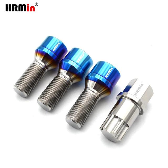 HRMin Gr5チタン製ホイールボルト トルクスコーンシート M14x1.5x28-45mm VW AUDI ベンツ Volvo ランボルギーニ マセラティ等 車種対応 輸入品_10